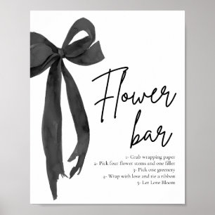 Svart bläddringsskylt Pub i modern Elegant Chic Poster