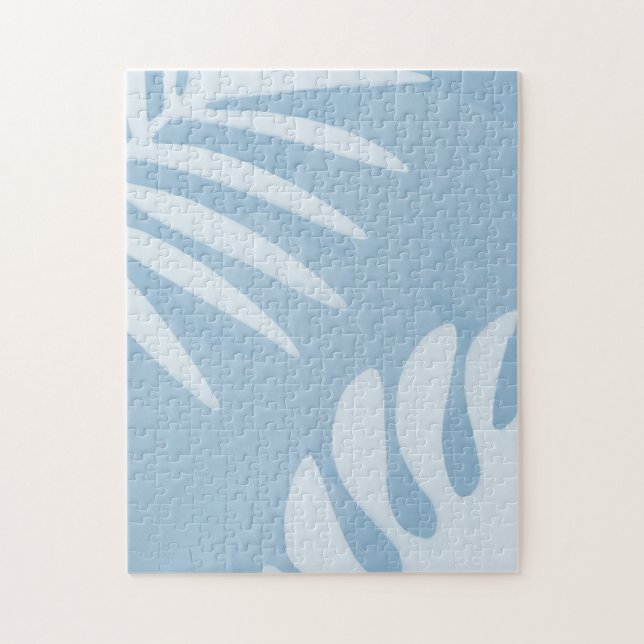 Svårt blått sommarpusselskal i Sång Pussel (Vertikal)