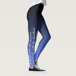 Svart & blåttdansare- & supareWalt Whitman Leggings