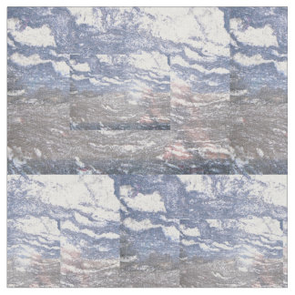 Svart- & blåttmarmorbomull tyg