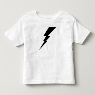 Svart blixt Blixt Bult T Shirt