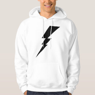 Svart blixt Bult-Manar Hoodie