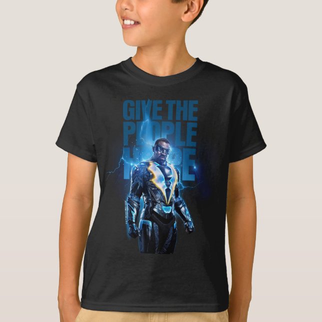 Svart blixt - Ge People Hope T Shirt (Framsida)