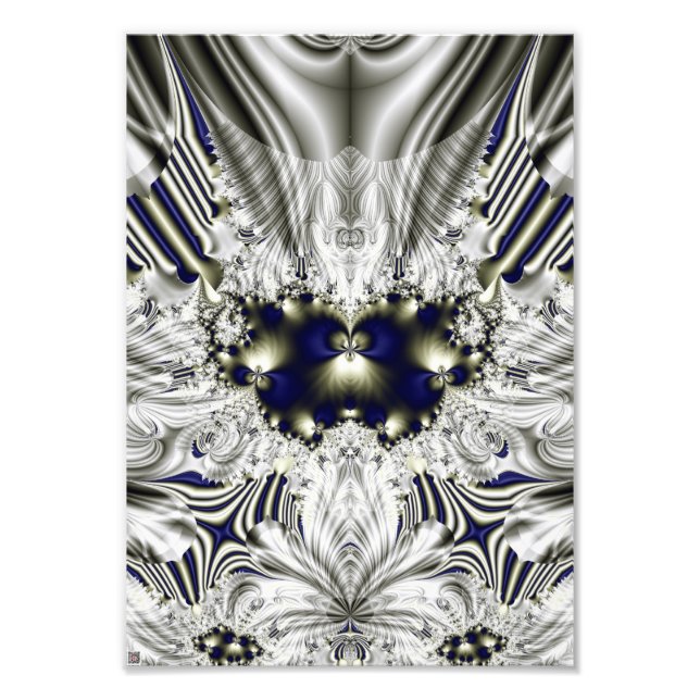 Svart blomma fototryck (Framsidan)