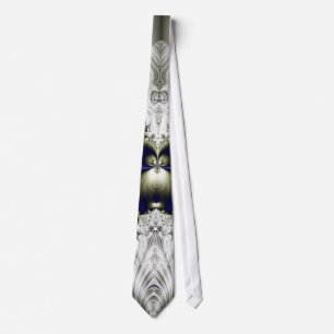 Svart blomma slips