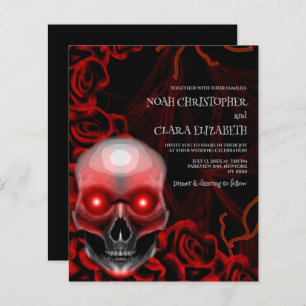 Svart blommigt moody getskalle halloween budget