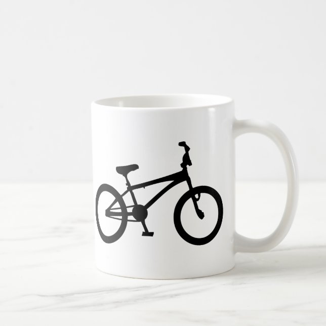 svart bmxcykel kaffemugg (Höger)