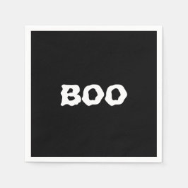 Svart bokstensfärgad papper Halloween Pappersservett