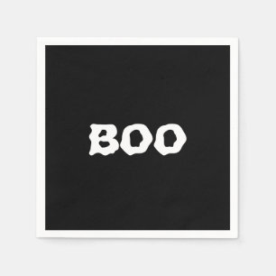 Svart bokstensfärgad papper Halloween Pappersservett