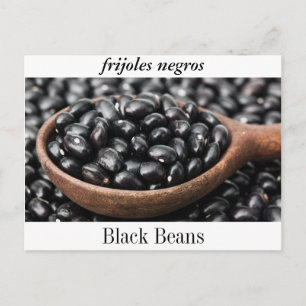 Svart bönas vykort eller "Frijoles Negros".