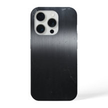 Svart Borstad Metallstruktur iPhone 15 Pro-fodra