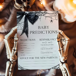 Svart Bow Gotisk Little Boo Baby Förutsägelser Spe