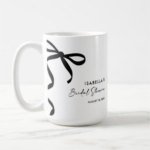 Svart Bow Hon knyter knuten Bröllopsfest Kaffemugg