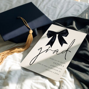 Svart Bow studenten Grad Spara datum Datumet