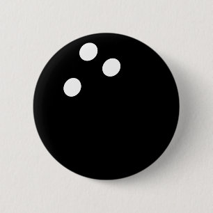 svart bowlingklotsymbol knapp