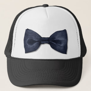 Svart Bowtie Hat Keps