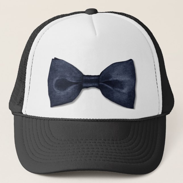 Svart Bowtie Hat Keps (Framsida)
