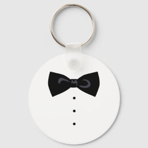 Svart Bowtie Nyckelring