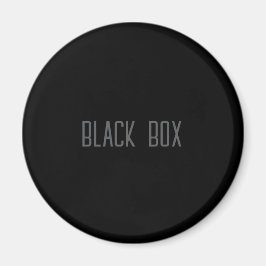 Svart Box - Typografi Magnet