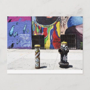Svart branddrant (New York, NY) Vykort