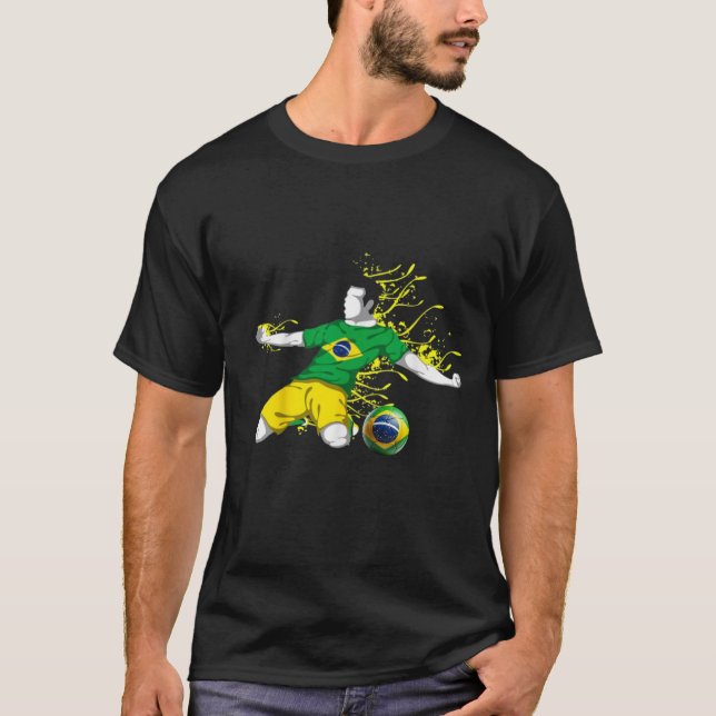 Svart brasiliansk T-shirt 01 (Framsida)