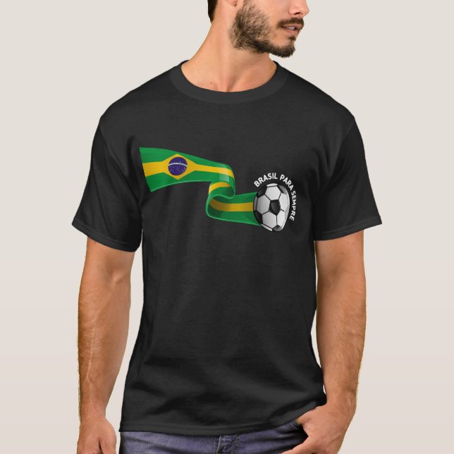 Svart brasiliansk T-shirt 05 (Framsida)