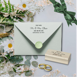 Svart Brev med enkel Elegant Stämpel