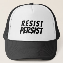 Svart brev - "resist, Persist" - Keps