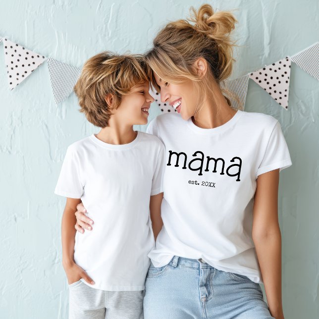 Svart brevlåda Etablerad Mamma T Shirt (Skapare uppladdad)