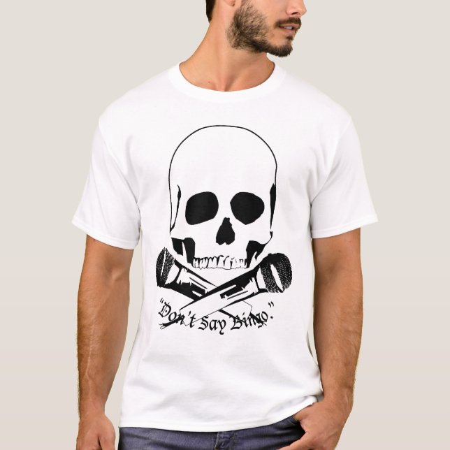 Svart brevlogotyp t-shirt (Framsida)