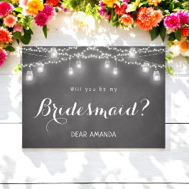 Svart Bridesmaid-inbjudan, kalkylpanel Inbjudningar