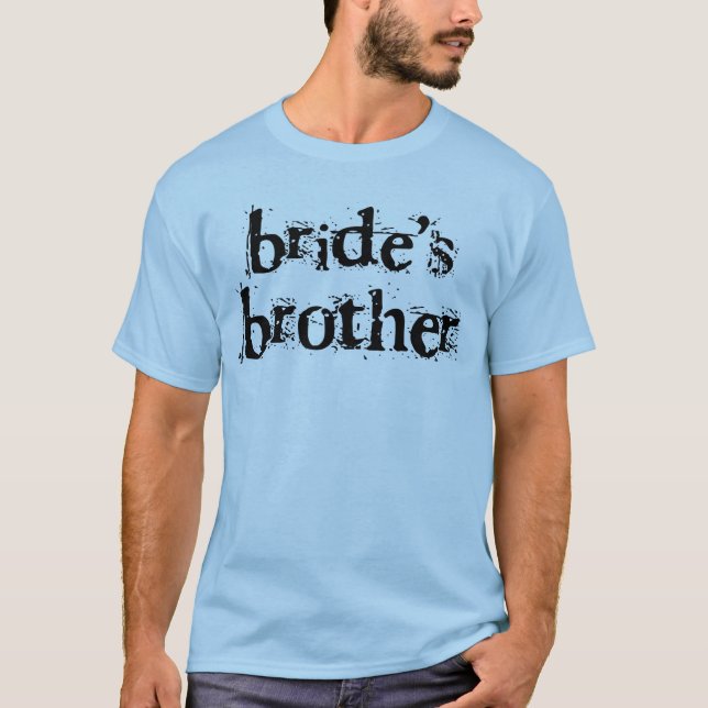 Svart brodertext t-shirt (Framsida)