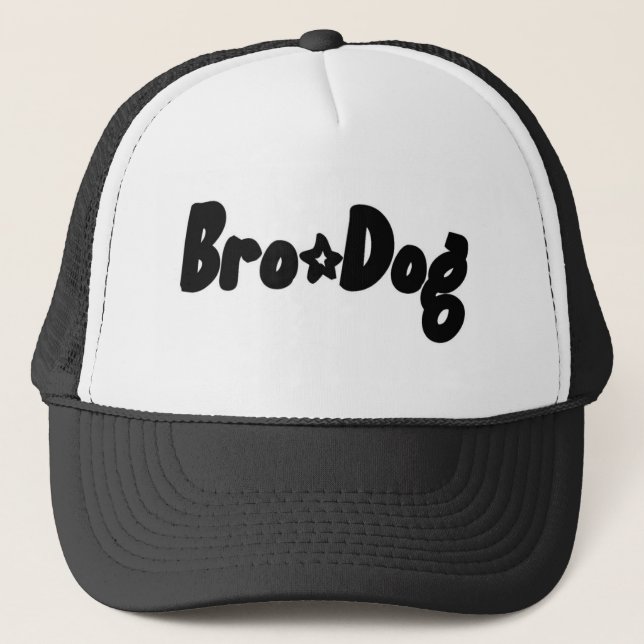 svart brohundhatt truckerkeps (Framsida)