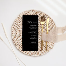 Svart Bröllop-middag med enkel Elegant Meny