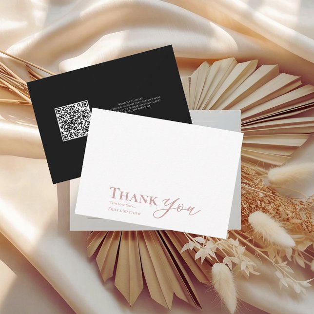 Svart  Bröllop-tack för ditt kort från början (Skapare uppladdad)