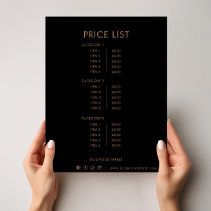 Svart, brun, minimalistisk, formell, enkel Pris li