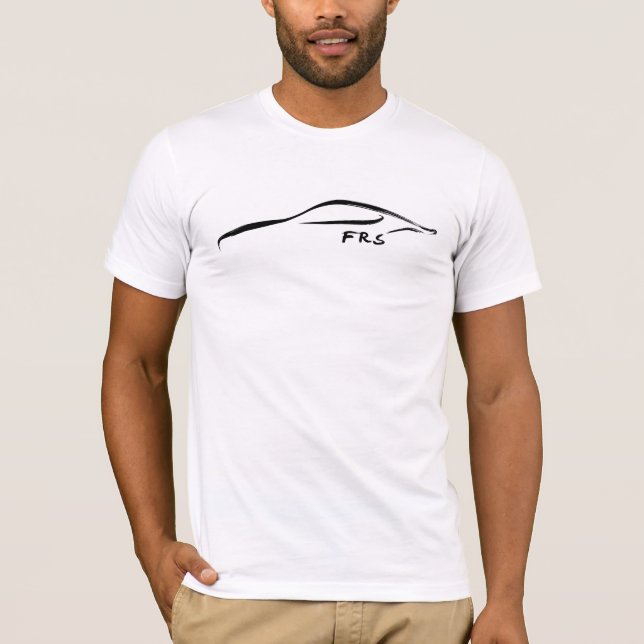 Svart Brustroke logotyp för FR-S T Shirt (Framsida)