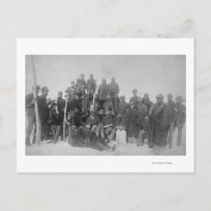 Svart "Buffalo Soldiers" från den 25:e infanteriet Vykort