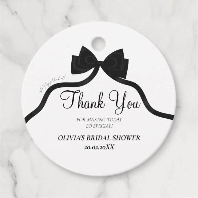 Svart bugg hon gifter sig möhippa för gåvor etiketter (Framsida)