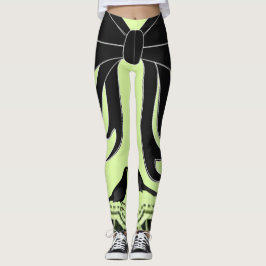 Svart buggben leggings