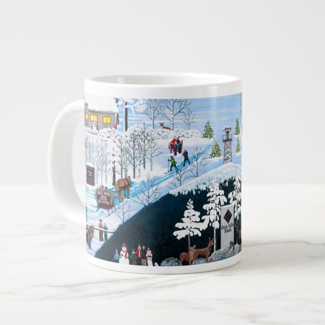 Svart Butte Kaffemugg 2 Jumbo Mugg (Framsida vänster)