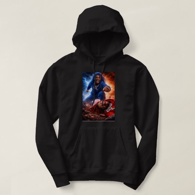 Svart byte Vs Moody Hoodie för män  (Design framsida)
