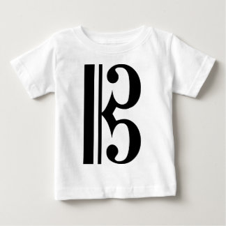 Svart c-klav t-shirt