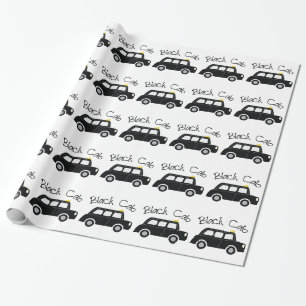Svart Cab Presentpapper