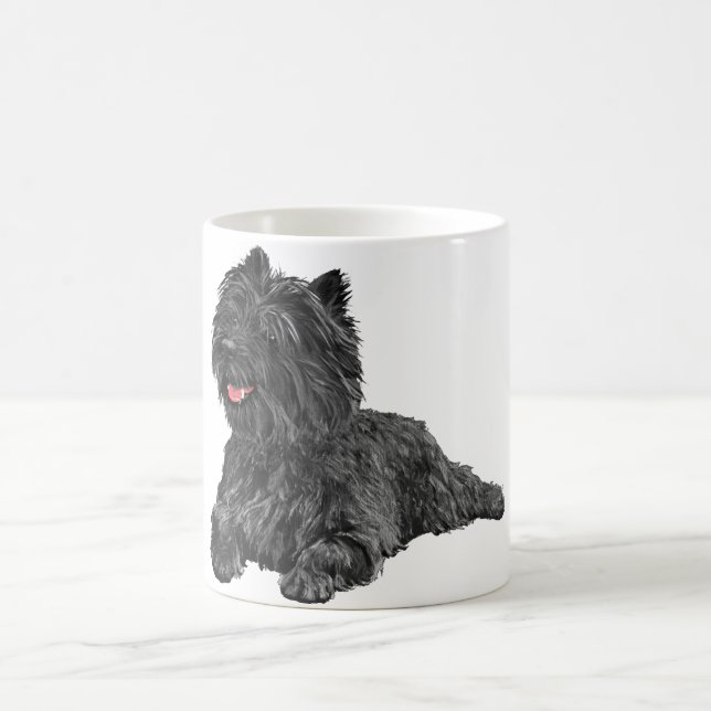 Svart Cairn Terrier Kaffemugg (Center)