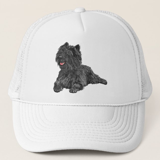 Svart Cairn Terrier Keps (Framsida)
