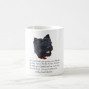 Svart Cairn Terrier Minnessak - Hane Kaffemugg