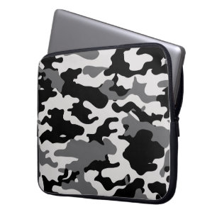 SVART CAMO - Elektronik hänger lös Laptop Fodral