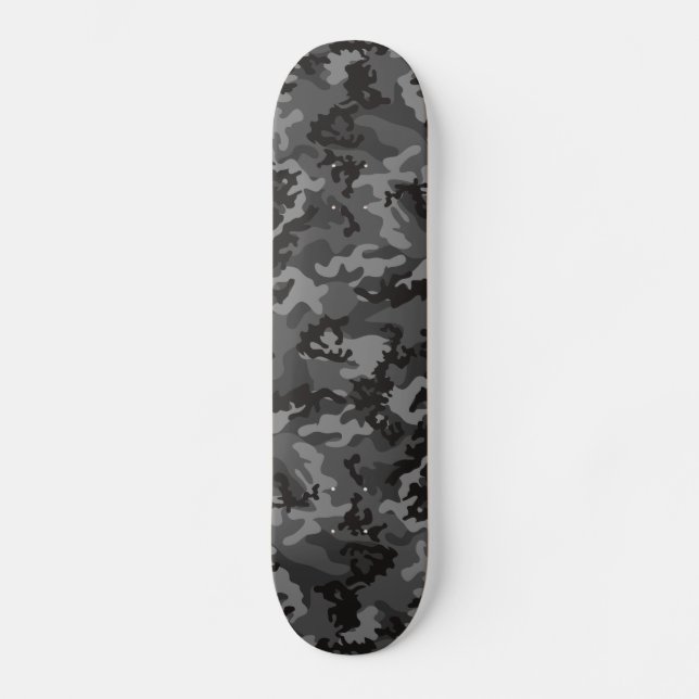 Svart Camo för anpassningsbar Skateboard Bräda 21,5 Cm (Framsida)