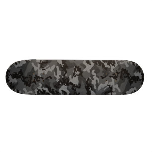 Svart Camo för anpassningsbar Skateboard Bräda 21,5 Cm
